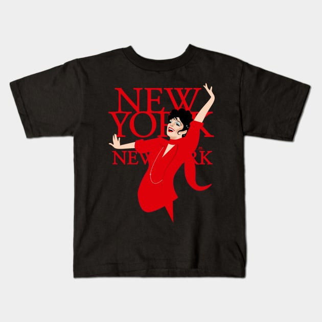 New York, New York Kids T-Shirt by AlejandroMogolloArt